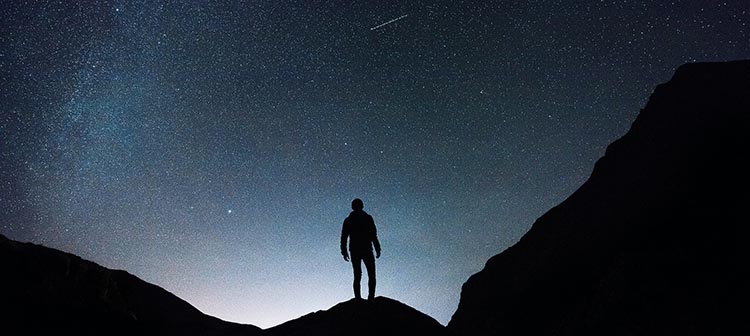 Man Staring at the Stars